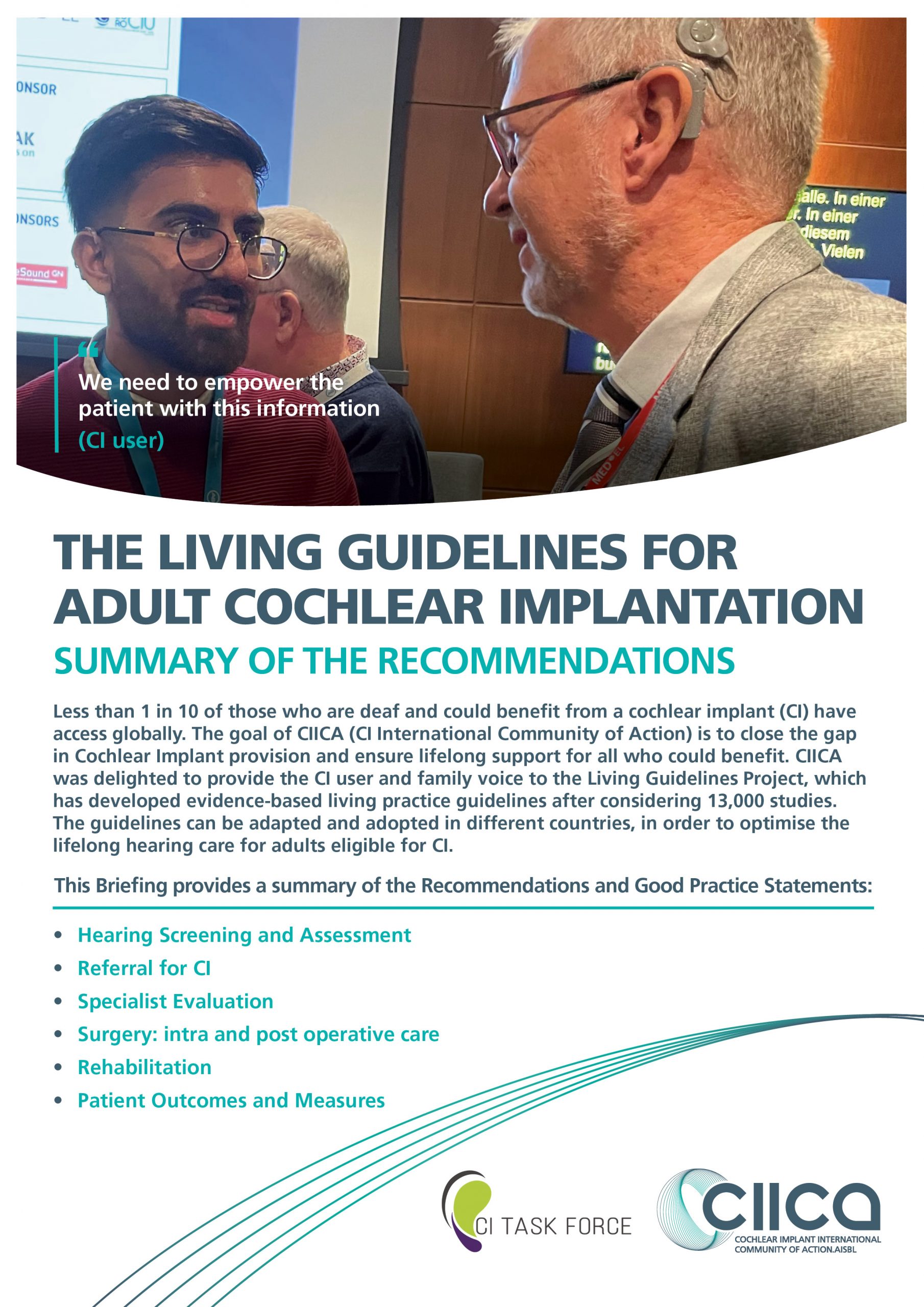 CIICA’s summary of The Living Guidelines for Adult CI